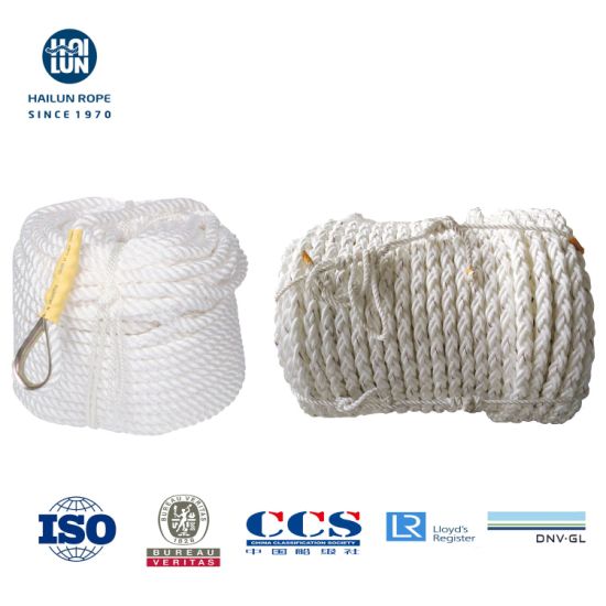 3/8/12 Strands PP Polyester Nylon Mixte Corde d'amarrage pour la pêche marine