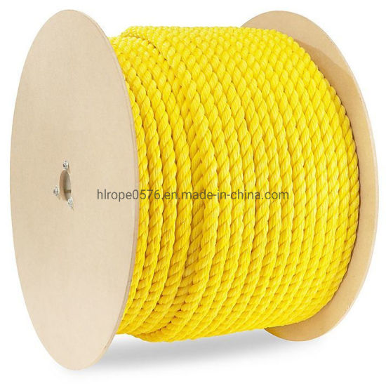 Corde d'amarrage en fibre à 3 torons Corde en PP Corde marine