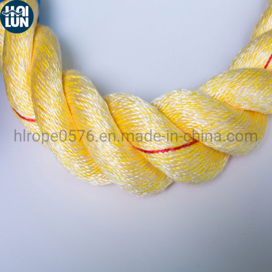 3 torons de corde mixte PP et fibre polyester pour l'amarrage et le remorquage