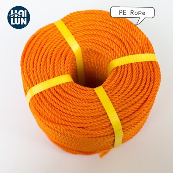Corde PP / PE / nylon déformée à qualité élevée 3Strand / 4strand / 8strand Corde en plastique en polypropylène / polyéthylène