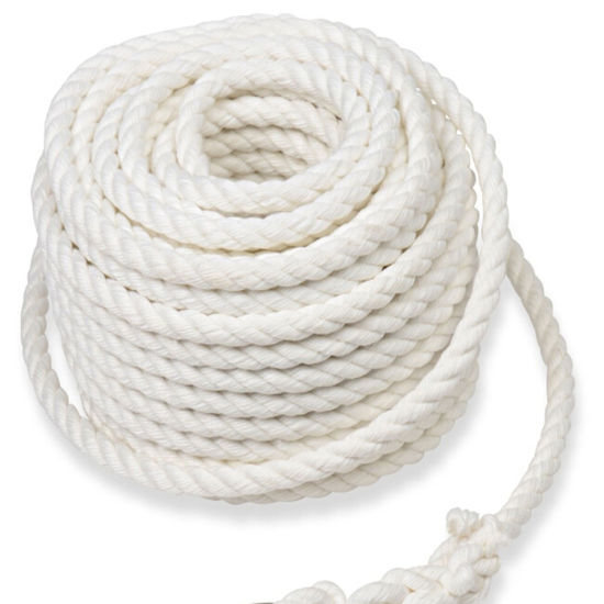 Corde en nylon PP polyamide blanc 3/4 torons