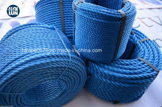 3 Strands Bleu Twist Twisted Haute Quality Remorquage en polypropylène