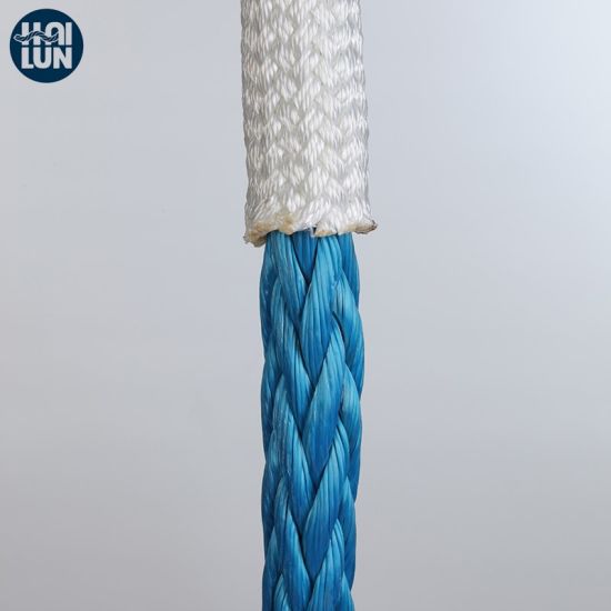 Manchon en polyester Corde de remorquage marine en nylon synthétique Hmwpe à 12 brins pour l'amarrage