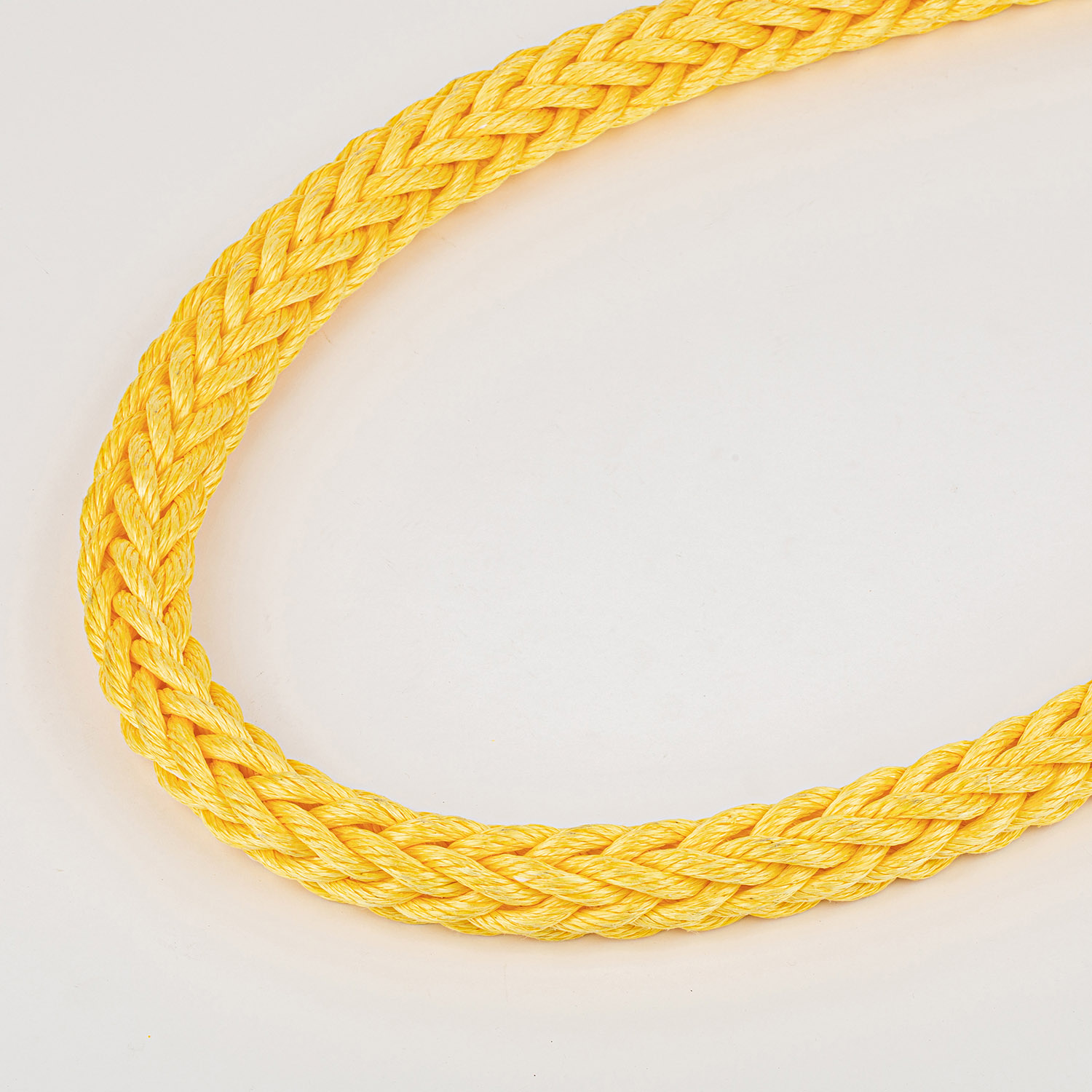 Rope de levage corde de corde de corde PP de diamètre jaune de 12 brins de 4 pouces 32mm