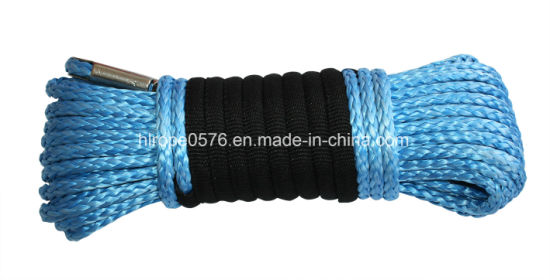 Bleu uhmwpe pouces intérieure polyester corde de levage de corde de couverture en polyester