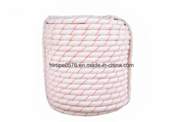 Corde de hawser de polyester de polyester de pet de pet de polyester à double tressage de 80mm 24