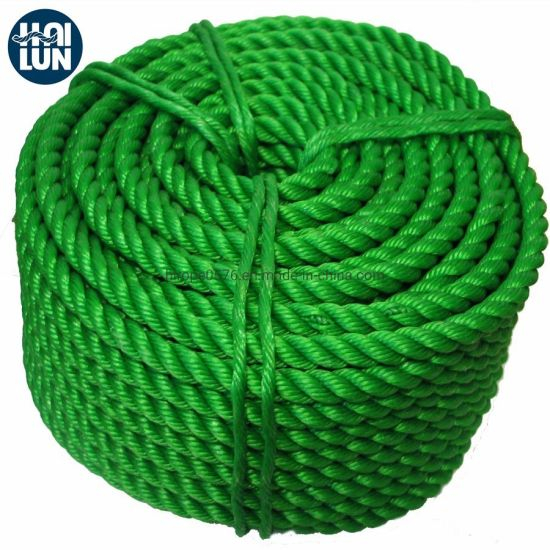 Corde d'amarrage de corde torsadée de corde en polyéthylène de la corde de haute qualité