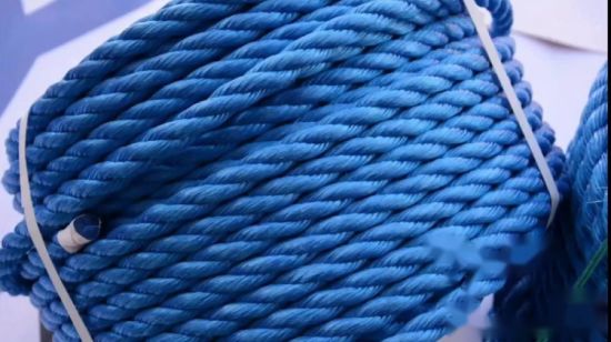 3 Strands Bleu Twist Twisted Haute Quality Remorquage en polypropylène