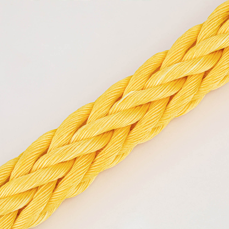Rope de levage corde de corde de corde PP de diamètre jaune de 12 brins de 4 pouces 32mm