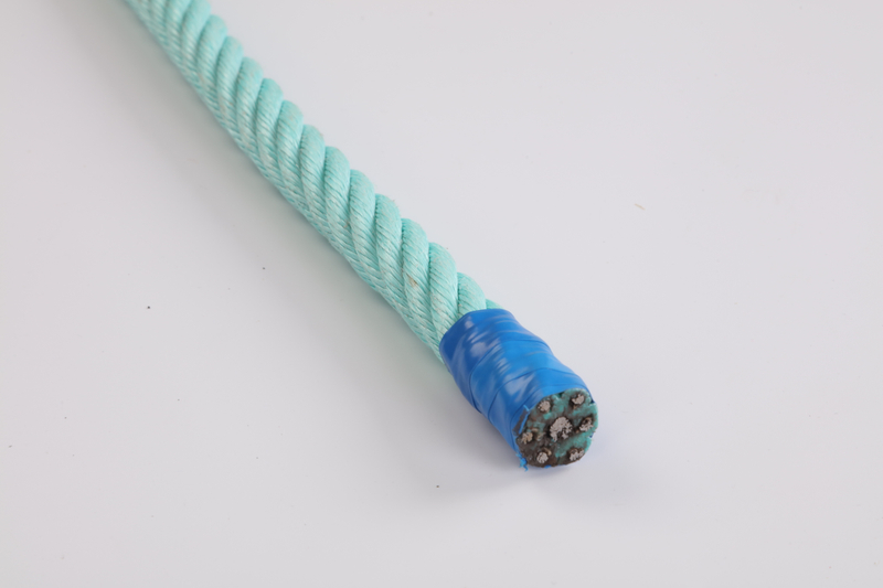 3/6/8 brins PP combinaison de corde composée et brin d'acier avec IWRC / FC pour la pêche et l'aire de jeux